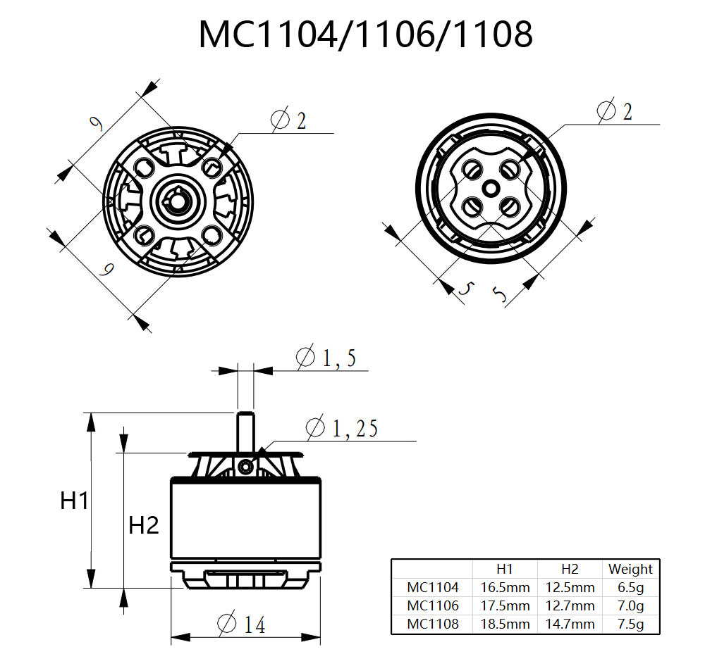 AEORC MC1104 3550KV マイクロブラシレスモ - Brushless Motor Thrust Test Stand のレビューと価格